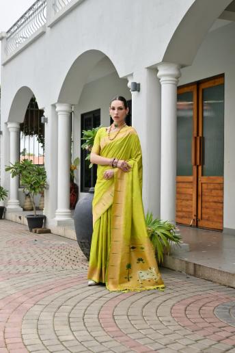 Akshara paithani silk saree wholesalers in surat with price